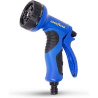 Goodyear - pistola pulverizadora 9 posiciones multifunción, para manguera de jardín, con conector rápido - Azul
