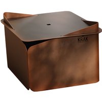 Brasero 3 en 1 flor de óxido - levant + grille + plateau fleur de rouille - krak -