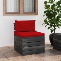 Prolenta Premium - Maison du'Monde - Sofá central de palets de jardín con cojines de