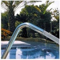 Astralpool - Cañón de agua plano para piscina en acero inoxidable AISI-316 pulido.