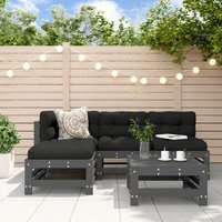 Prolenta Premium - Maison du'Monde - Juego de sofás de jardín 5 piezas madera maciza