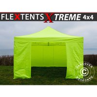 Dancover - Carpa plegable Carpa Rapida FleXtents Xtreme 50 4x4m Amarillo Flúor/verde, Incl. 4 lados - Amarillo Flúor/verde