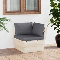 Prolenta Premium - Maison du'Monde - Sofá de esquina de palets de jardín cojines